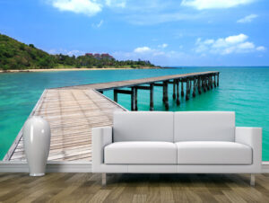 מדבקת טפט | על המזח