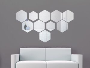 מדבקת קיר | דמוי מראה | כוורת