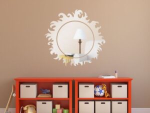 מדבקת קיר דמוי מראה | שמש