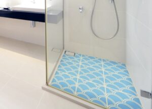 מדבקות אריחים לרצפה | עיטור גלים