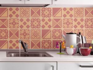 מדבקות אריחים | תות וניל