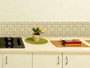 מדבקות אריחים סלסולים צבעוניים