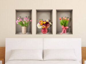 מדבקות נישה | זרי פרחים