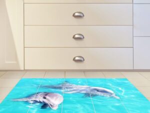 מדבקות רצפה | דולפינים