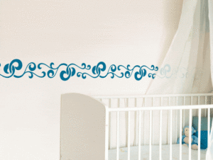 מדבקת קיר | בורדר מסולסל