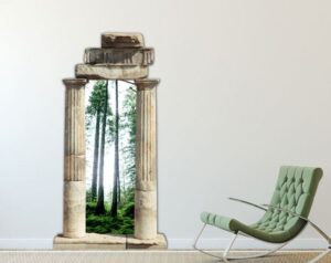 מדבקת שער 3D | יער ענקים