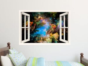 מדבקת חלון לעומקי הגלקסיה