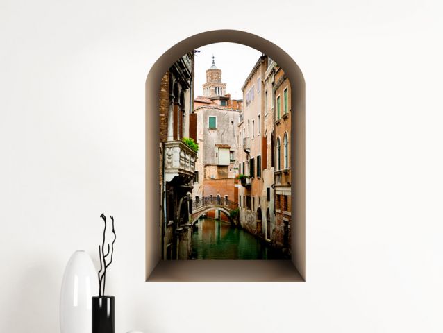 מדבקת חלון בצורת נישה לונציה