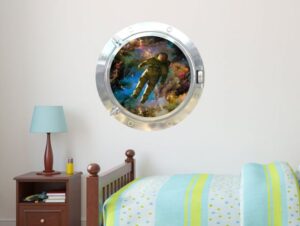 מדבקת קיר | חלון לחלל