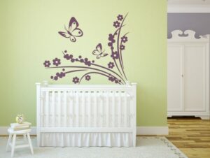 מדבקת קיר | פרחים עדינים