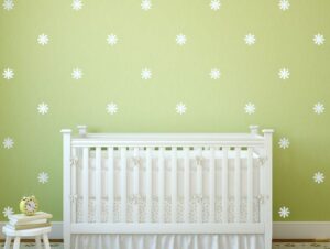 סט מדבקות קיר | פרחים עדינים