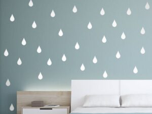 מדבקות קיר טיפות גשם