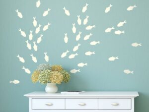 מדבקת קיר - דגים