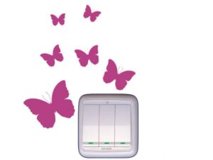 מדבקה למתג פרפרים