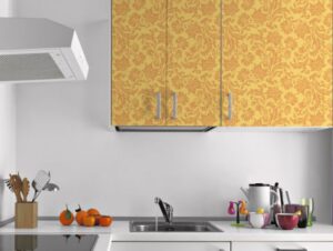 טפט לארונות עיטורים כתומים