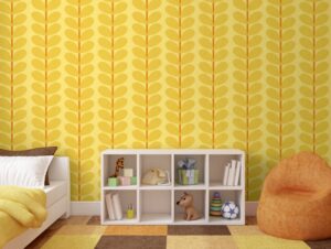 טפט עלים כתומים ושמחים