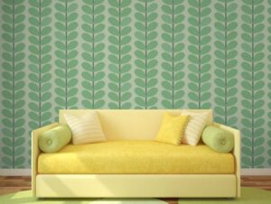 טפט של גבעולים ועלים ירוקים