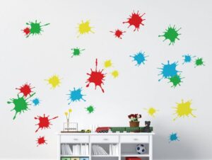 סט מדבקות קיר | השפרצות צבע