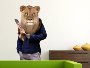 מדבקת אריה שרמנטי