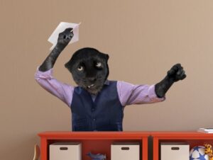 מדבקת קיר | תלמיד פנתר