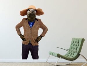 מדבקת קיר | צב מצוברח