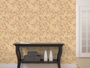 טפט ענפים מסתלסלים בכתום