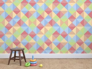 טפט מוזאיקה צבעונית