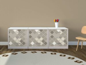 טפט רהיטים | משובץ חום