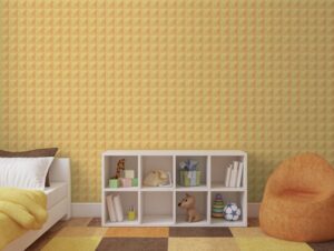 טפט בעיצוב גאומטרי כתום