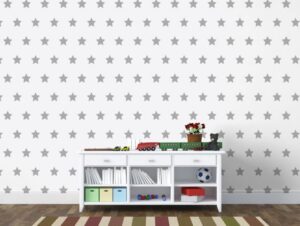 טפט כוכבים אפורים