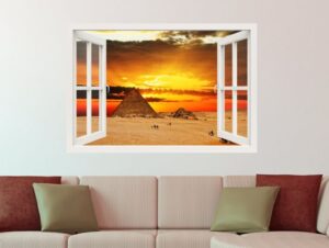 מדבקת חלון לפירמידות