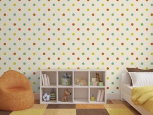 טפט נקודות בצבעי רטרו