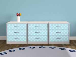 מדבקת רהיטים | נקודות תכלת