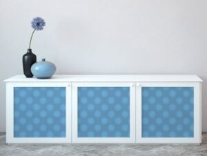 טפט בועות כחולות לארונות