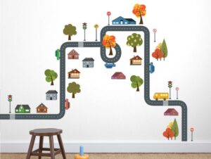 סט מדבקות קיר | עיירה קטנה