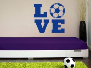 מדבקת קיר אוהבים כדורגל