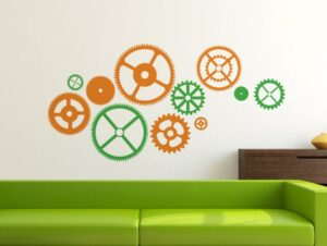 מדבקת גלגלי שיניים