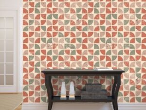 טפט מוזאיקה אדום