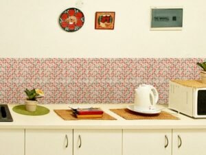 מדבקות אריחים | פסיפס אדום