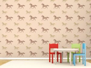 טפט סוסים חומים