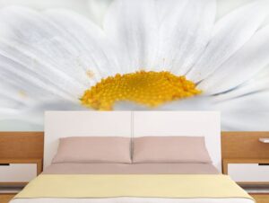 טפט מדבקה | פרח לבן