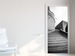 מדבקה לדלת מדרגות אותנטיות