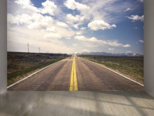 מדבקת טפט | כביש ושמיים