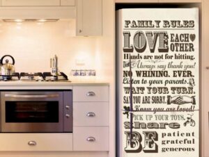 טפט אותיות רטרו למקרר