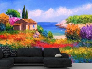 מדבקת טפט | בית קטן בערבה