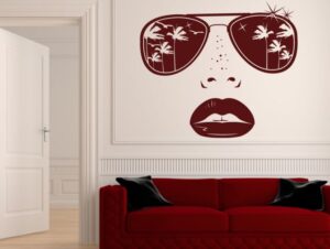 מדבקת קיר | משקפי שמש