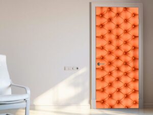 מדבקה לדלת ספה מעור