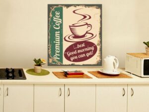 כוס קפה בסגנון רטרו