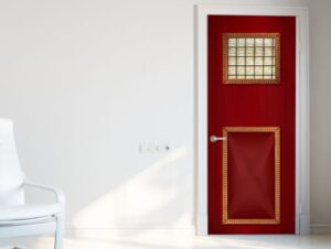 טפט לדלת | אדום מלכותי