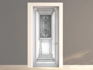 מדבקה לדלת בסגנון יווני עתיק